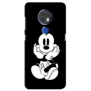 Міккі Маус чохол для Nokia 6.2 (2019) (AlphaPrint - Мультяшні) (Маус на чорному)