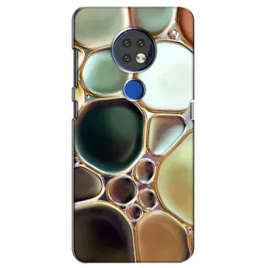 Мраморний чехол на Nokia 6.2 (2019) (VPrint) (Радужний Мрамор)