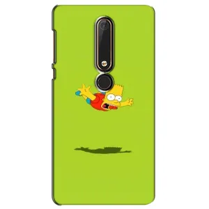 Чехол с Симпсонами для Nokia 6 2018 (VPrint) (Барт Симпсон)