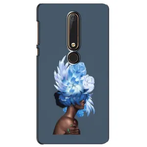 Чехлы (ART) Цветы на Nokia 6 2018 (VPrint) (Цветы на голове)