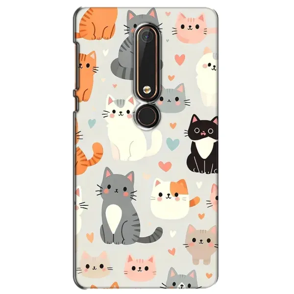 Чохол з принтом «Колаж котів» для Nokia 6 2018 Чохол з принтом «Колаж котів» для Nokia 6 2018