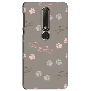 Чохол з малюнком кіт на Nokia 6 2018 (Лапи і вуса)