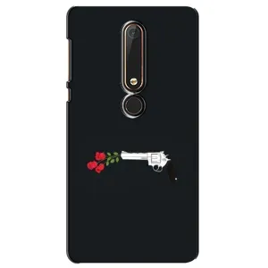 Чехлы (ART) Цветы на Nokia 6 2018 (VPrint) (Неожиданные цветы)