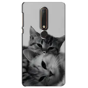Чохол з малюнком кіт на Nokia 6 2018 (Пара котів)