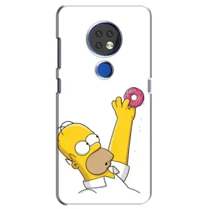 Чjхол з Сімпсонами для Nokia 7.2 (VPrint) (Гомер з пончиком)