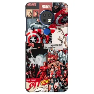 Чехол с принтом «Марвел Комикс» для Nokia 7.2