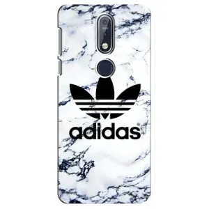 Чехол с принтом «Адидас на мраморе» для Nokia 7.1 (2018)