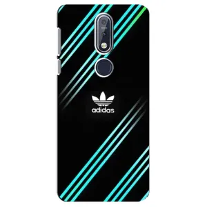 Чехол с принтом «Адидас с полосами» для Nokia 7.1 (2018)