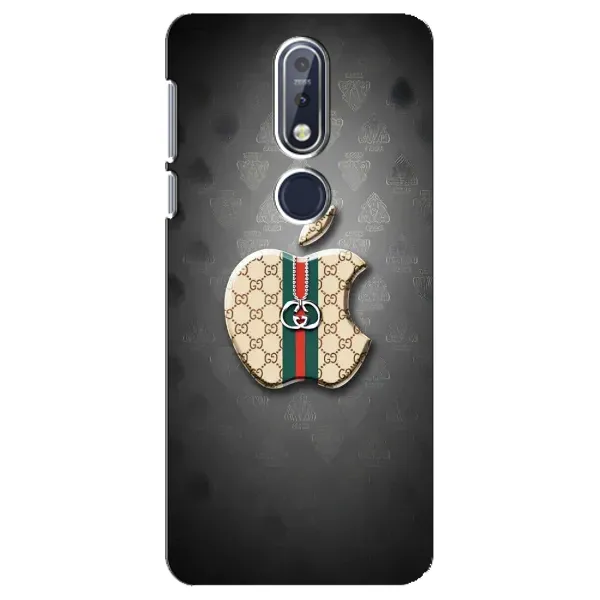 Чехол с принтом «Apple gucci» для Nokia 7.1 (2018)