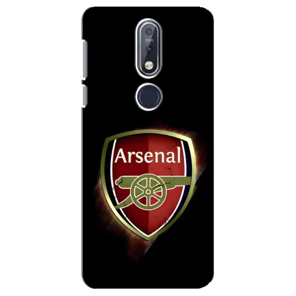 Чехол с принтом «Арсенал Лондон» для Nokia 7.1 (2018)
