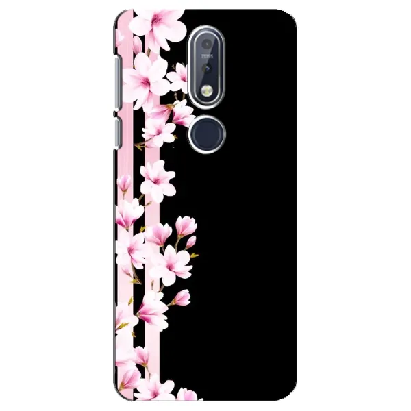 Чехол с принтом «Цветочки» для Nokia 7.1 (2018)