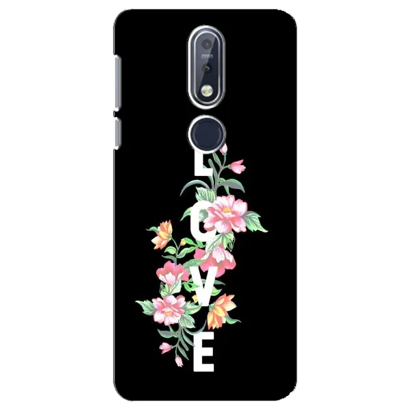 Чохол з принтом «Квіти LOVE» для Nokia 7.1 (2018) Чохол з принтом «Квіти LOVE» для Nokia 7.1 (2018)
