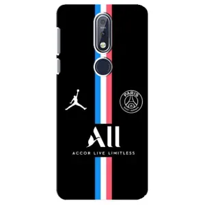Чехлы PSG для Nokia 7 2018, 7.1 (AlphaPrint) (футболка ПСЖ)