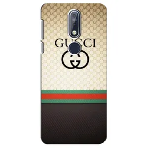 Чехол с принтом «GUCCI стиль» для Nokia 7.1 (2018)