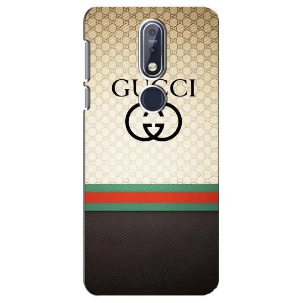 Чехол с принтом «GUCCI стиль» для Nokia 7.1 (2018)