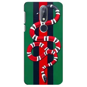 Чехол с принтом «Gucci змия» для Nokia 7.1 (2018)