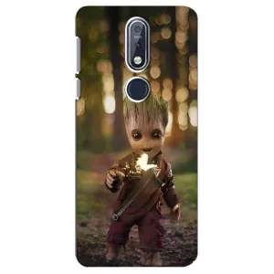 Чехол с принтом «I am Groot» для Nokia 7.1 (2018)