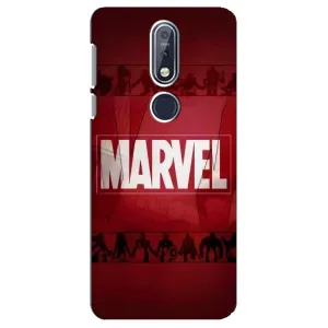 Чехол с принтом «MARVEL» для Nokia 7.1 (2018)