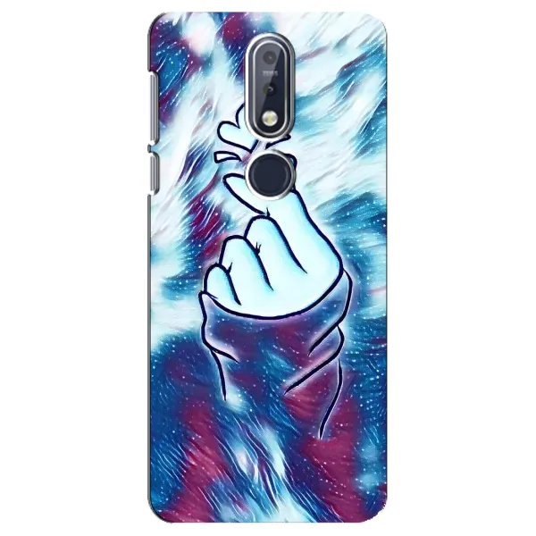 Чохол з принтом «Радужне серце» для Nokia 7.1 (2018) Чохол з принтом «Радужне серце» для Nokia 7.1 (2018)