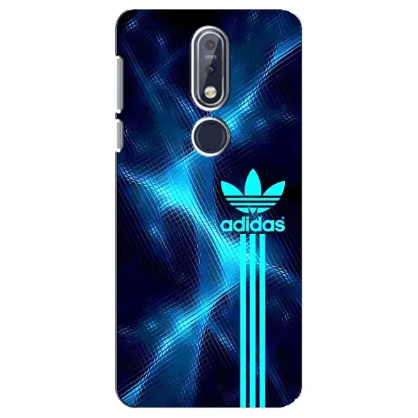 Чехол с принтом «Синий Адидас» для Nokia 7.1 (2018)