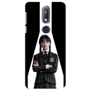 Чехлы Венсдей на Nokia 7 2018, 7.1 Уэнсдей (AlphaPrint) (W-Wednesday)