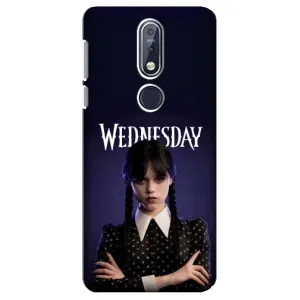 Чехлы Венсдей на Nokia 7 2018, 7.1 Уэнсдей (AlphaPrint) (Wednesday)