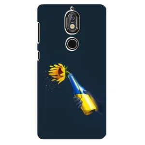 Чехол для Патриота Украины Nokia 7 - (AlphaPrint) (Коктейль молотова)