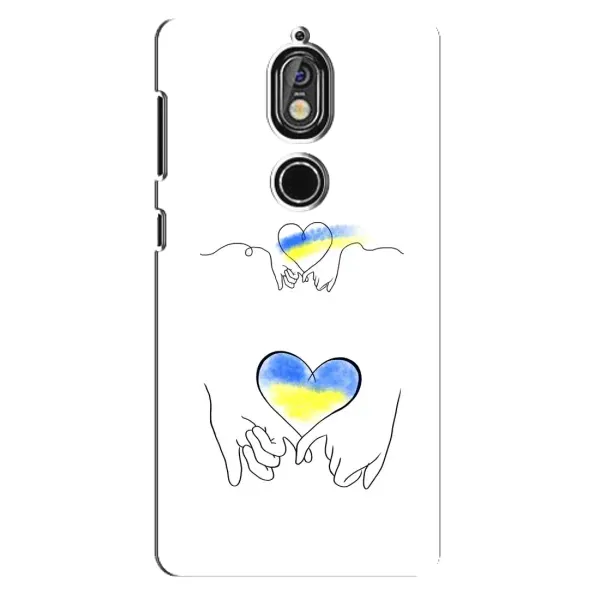 Чехол с принтом «Мир Украине» для Nokia 7