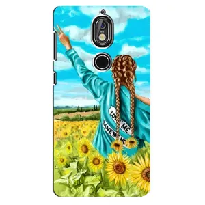 Чехол для Патриота Украины Nokia 7 - (AlphaPrint) (Украиночка)