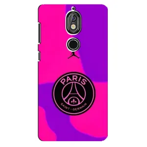 Чохли PSG для Nokia 7 (AlphaPrint) (яскравий ПСЖ)