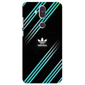 Чехол с принтом «Адидас с полосами» для Nokia 8.1 (2018)