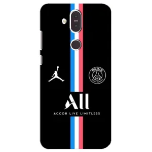 Чехлы PSG для Nokia 8.1 , Nokia 8 2018 (AlphaPrint) (футболка ПСЖ)