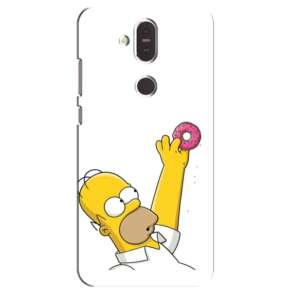 Чохол з принтом «Гомер з пончиком» для Nokia 8.1 (2018)