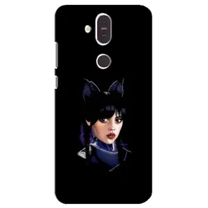 Чохли Венсдей на Nokia 8.1 , Nokia 8 2018 Уенсдей (AlphaPrint) (серйозна Венздей)