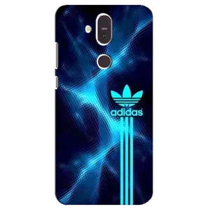 Чехол с принтом «Синий Адидас» для Nokia 8.1 (2018)