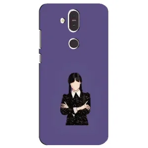 Чохли Венсдей на Nokia 8.1 , Nokia 8 2018 Уенсдей (AlphaPrint) (Венздей у чорному)