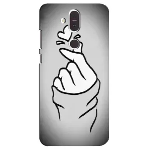 Чехол с принтом «Значок Love» для Nokia 8.1 (2018)