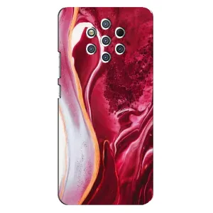 Чехол с принтом «Мрамор красный» для Nokia 9