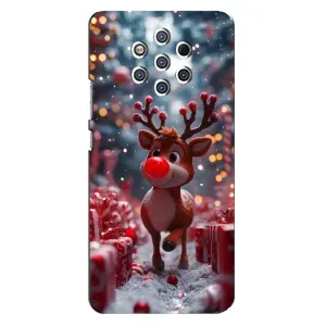 Чехол с принтом «Олень среди подарков» для Nokia 9