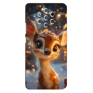 Чехол с принтом «Олененок среди гирлянд» для Nokia 9