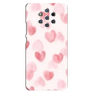 Чехол с розовым рисунком для Nokia 9