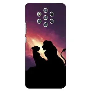 Чохол з принтом «Силует Сімба і Налу» для Nokia 9