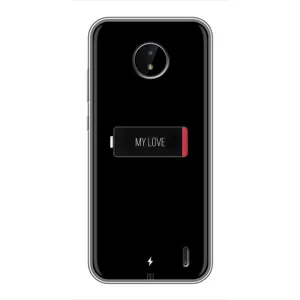 Чехлы для любимой на Нокія Ц10 (VPrint) (Love battery)