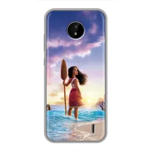 Чехол с принтом «Моана с веслом» для Nokia C10