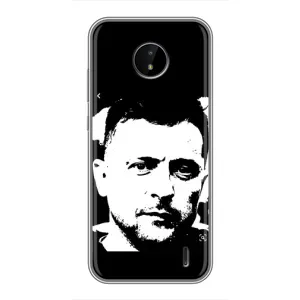 Чехол для Nokia C10 (AlphaPrint - с принтом Зеленского)