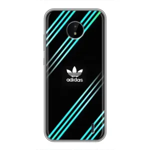 Чехол с принтом «Адидас с полосами» для Nokia C20 Plus