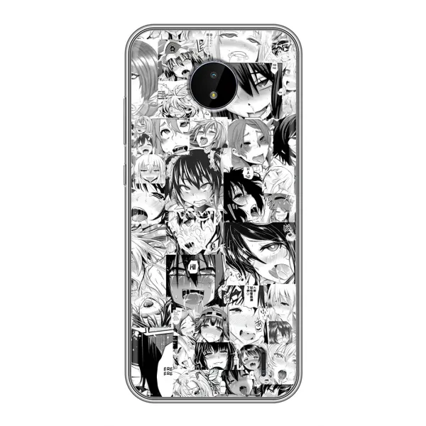 Чехол с принтом «Ahegao manga» для Nokia C20 Plus