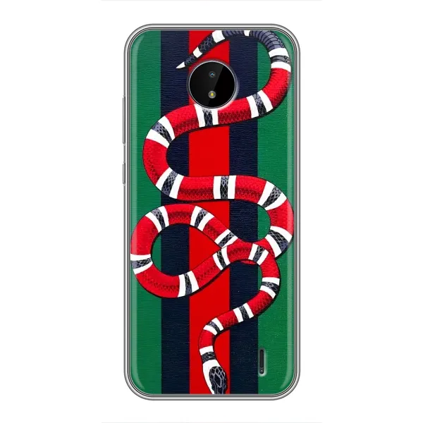 Чехол с принтом «Gucci змия» для Nokia C20 Plus Чехол с принтом «Gucci змия» для Nokia C20 Plus