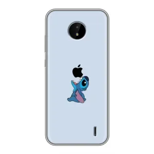 Чохол з принтом Стіч на Nokia C20 Plus (Stitch apple)