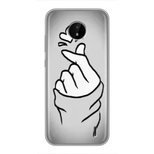 Чехол с принтом «Значок Love» для Nokia C20 Plus